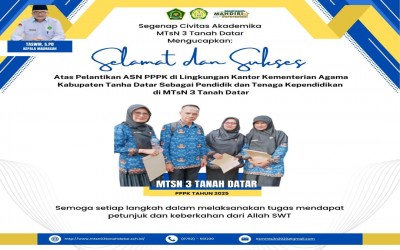 Selamat dan Sukses untuk ASN PPPK yang dilantik Senin 26 Mei 2025